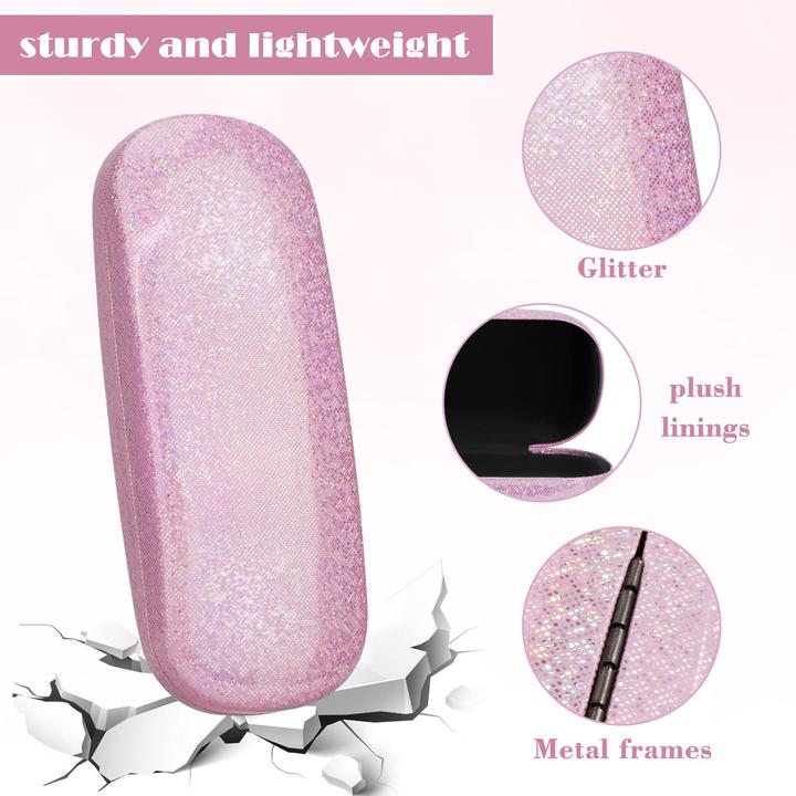 Image du produit Only-Bags.Store 3 pièces Etui à lunettes rigide, étui à lunettes anti-rayures Etui à lunettes portable pour