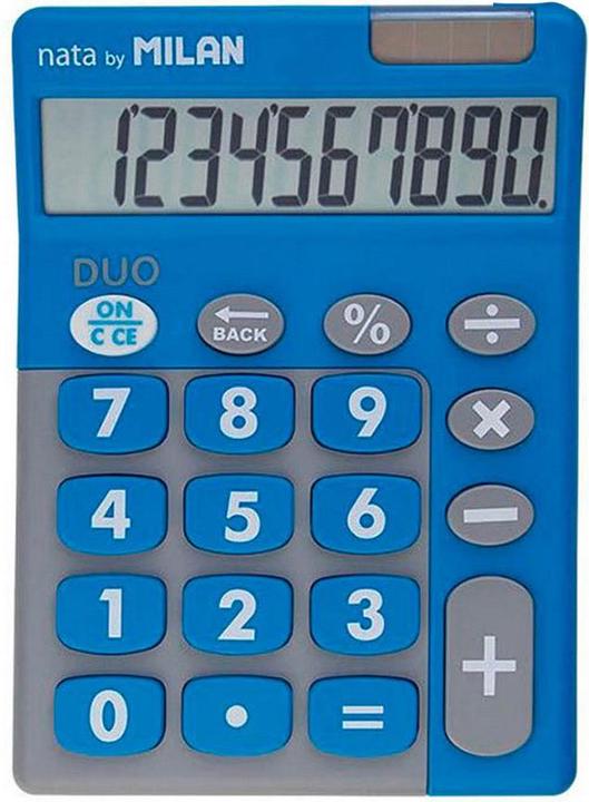 Actual product image Calculator Calculator 10 digits Touch Duo blue (Batteries, Solar cells)