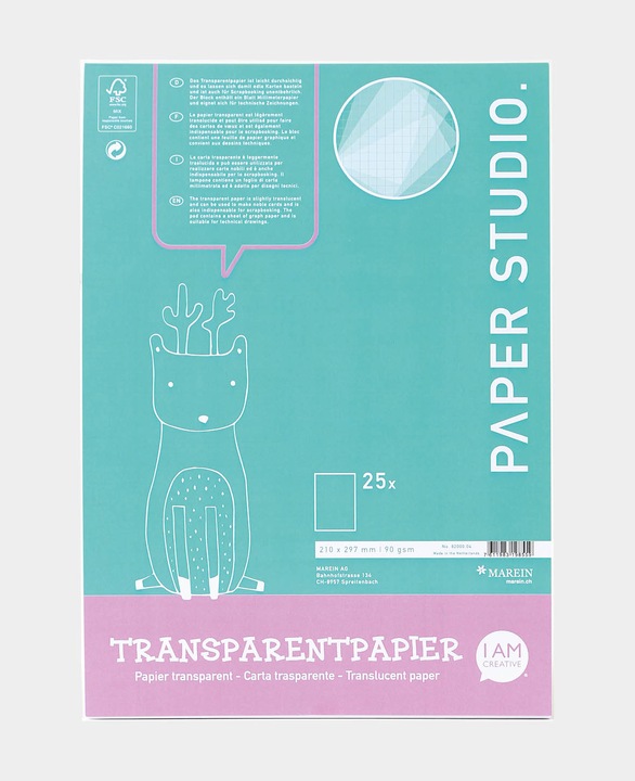 Produktbild I Am Creative Transparentpapier Block A4, 25 Blatt (A4)