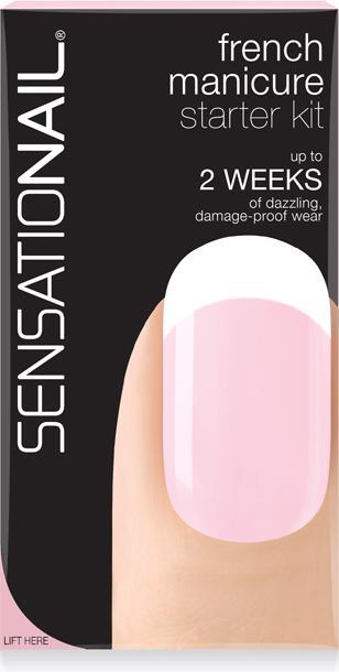 Produktbild SensatioNail Gel Polish Starter Kit French Manicure (Sheer Pink, Gel-Effekt Nagellack)