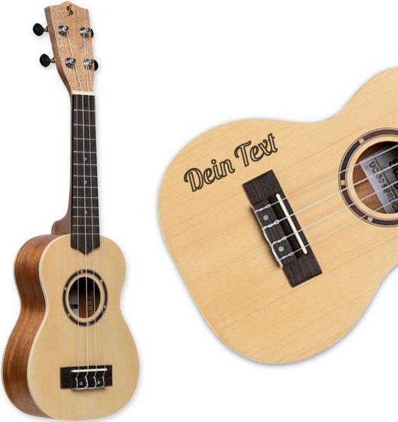 Produktbild Stagg Ukulele US-30 Sopran-Ukulele mit personalisierter Gravur (Soprano)