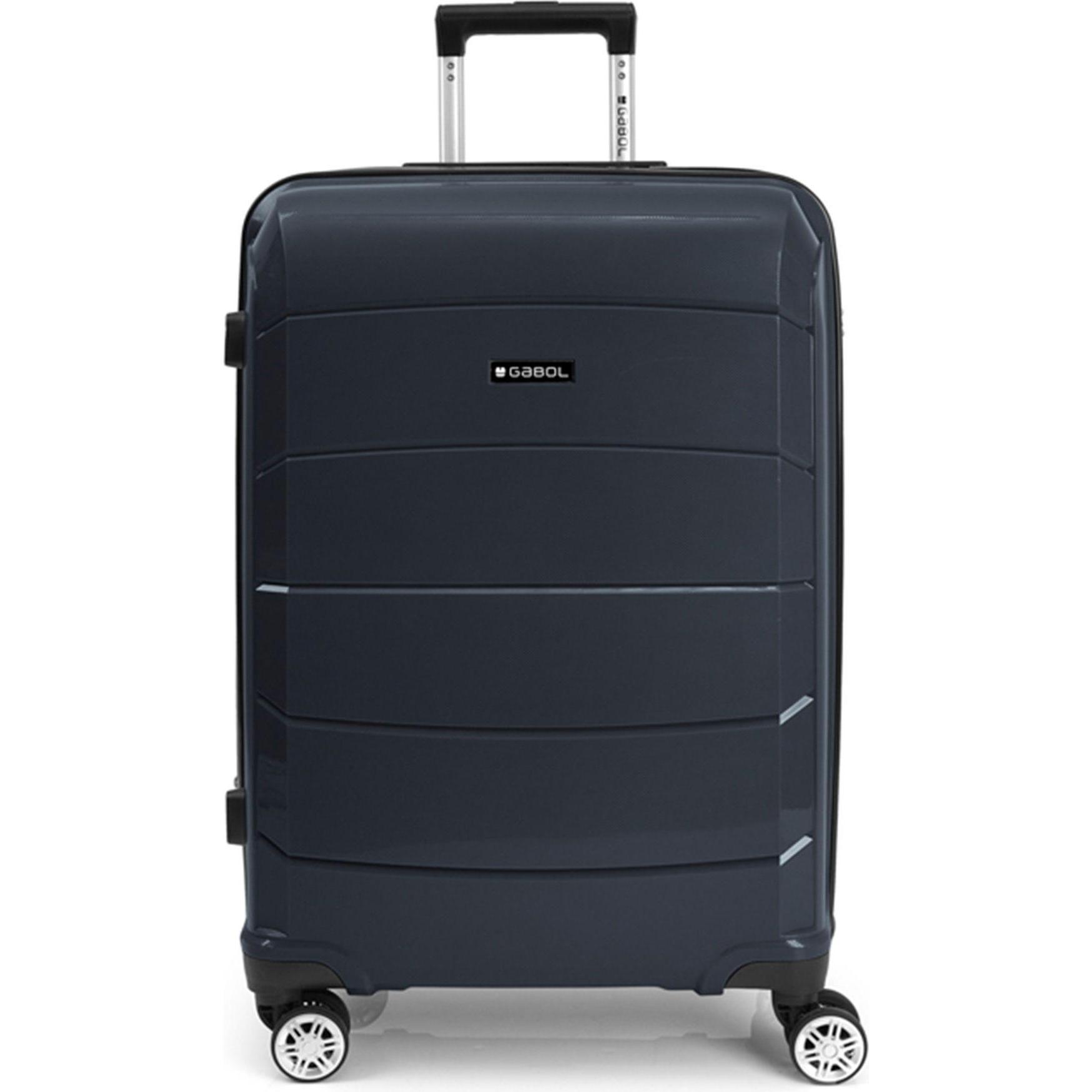 Gabol, Koffer, Midori 4-Rollen Trolley 66 cm, Blau, (69 l, L (90 - 115l))