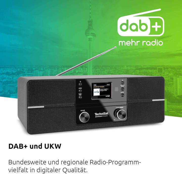 Produktbild TechniSat Digitradio 371 CD IR (Internetradio, DAB+, FM, Bluetooth)