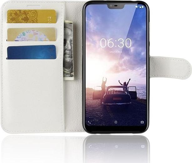 Actual product image MU Classic Litchi Leather Bookcover Series (Nokia 6.1 Plus)