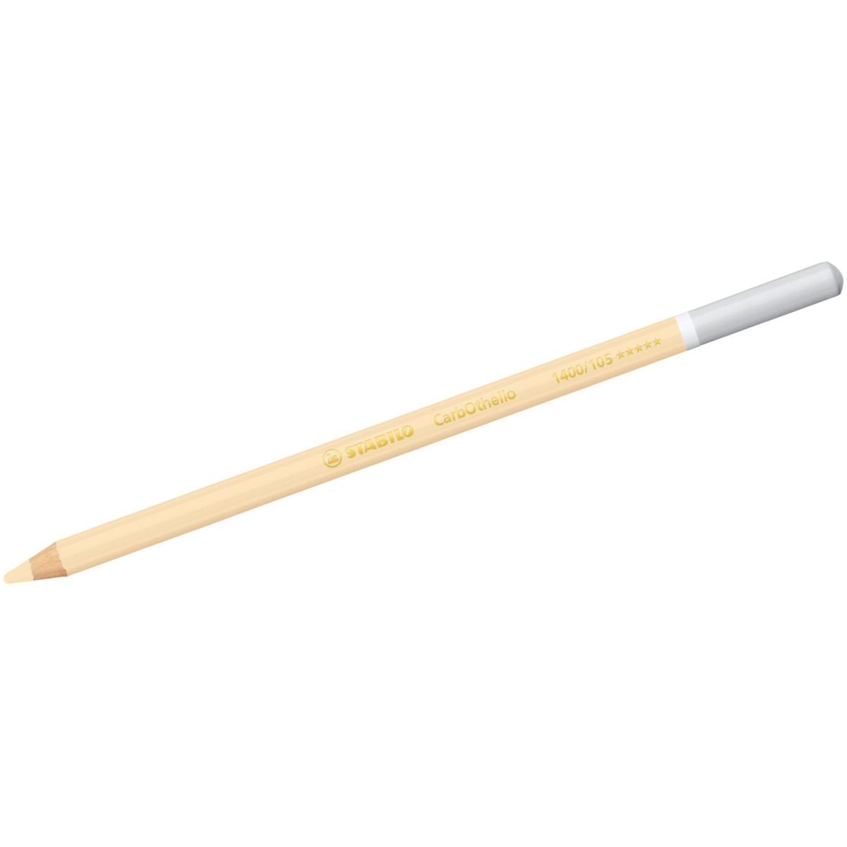 STABILO, Malstifte, Pastellkreidestift - CarbOthello - Einzelstift - elfenbeinweiss (Elfenbeinweiss, 1 x)