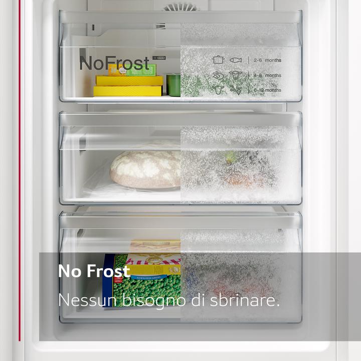 Actual product image Neff N 50, built-in fridge-freezer with bottom freezer compartment, 193.5 x 70.8 cm, flat hinge, KB7962F (383 l)