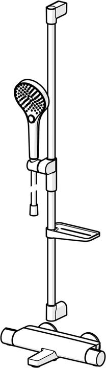 Produktbild Hansa HANSAOPTIMA Wannen- und Brausearmatur, Thermostat, inkl. mit Brausestangengarnitur, chrom