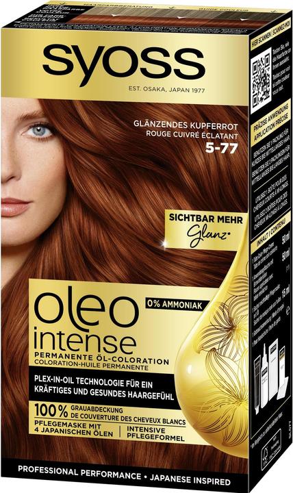 Actual product image Syoss Oleo Intense (5-77 Shiny Copper Red)