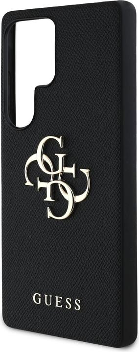 Produktbild Guess Etui Grained Big 4G Logo Small Classic Logo do Samsung Galaxy S25 Ultra czarny (Samsung Galaxy S25 Ultra)