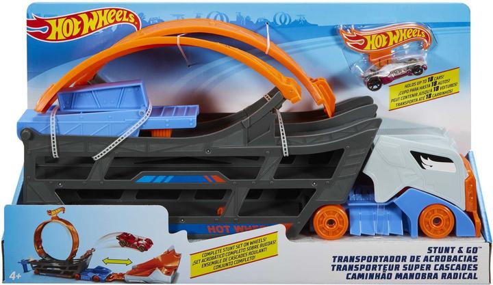 Image du produit Hot Wheels Stunt N Go Transporter & Trackset