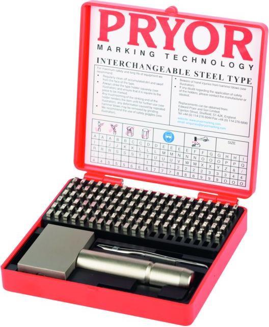Pryor Interchangeable stroke numbers and stroke letters Normal font set 0 - 9 and A - Z