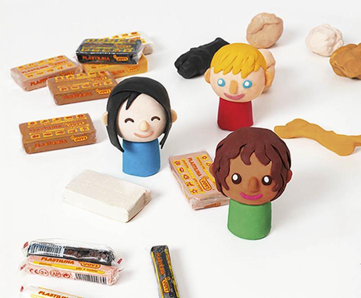 Actual product image Jovi Plasticine PLASTILINA assorted colours, 6 colours 15.0 g each