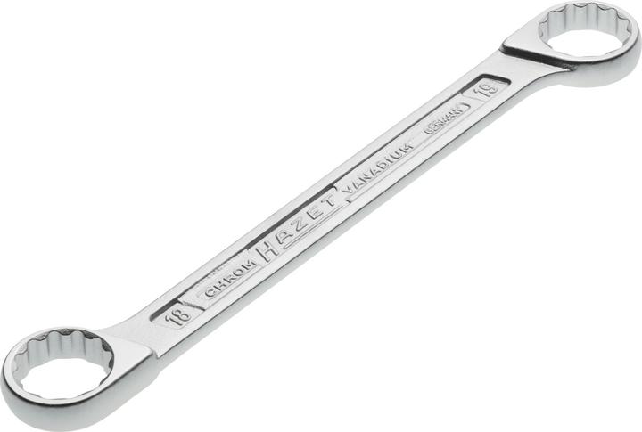 Produktbild HAZET Doppel-Ringschlüssel 610N-18X19 ∙ Aussen Doppel-Sechskant-Tractionsprofil ∙ 18 x 19 mm (14 mm, 15 mm)