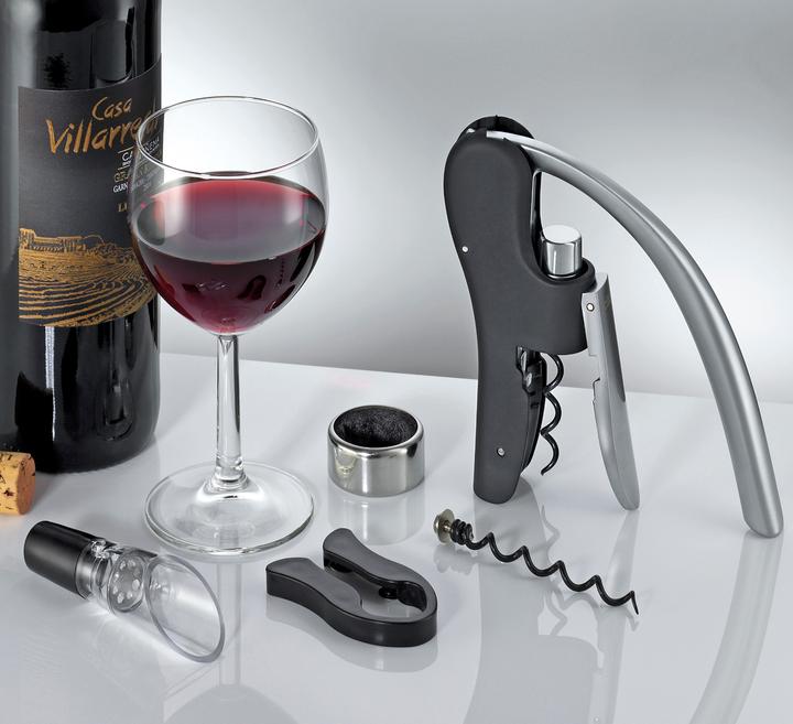Actual product image Cilio TRENTINO 5-piece wine set (Wine pourer, Wine stopper, Wine thermometer)