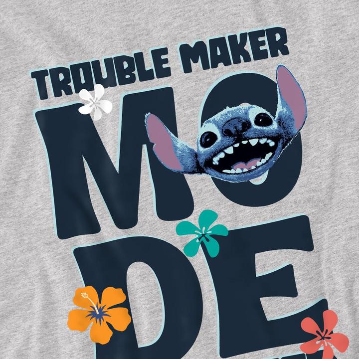 Immagine prodotto Lilo & Stitch Trouble Maker Mode Maglietta Ragazzi (104)