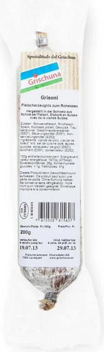 Produktbild Grischuna Wurst Grisoni 200 g (200 g)