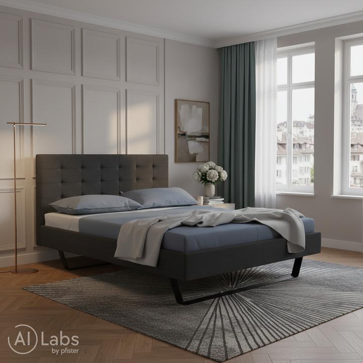 Produktbild Modular Bett Taviano anthrazit 160 (160 x 200 cm)