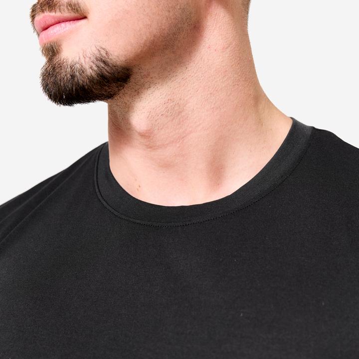 Produktbild Domyos Men's Slim-Fit Breathable Cross Training T-Shirt - Black (XL)