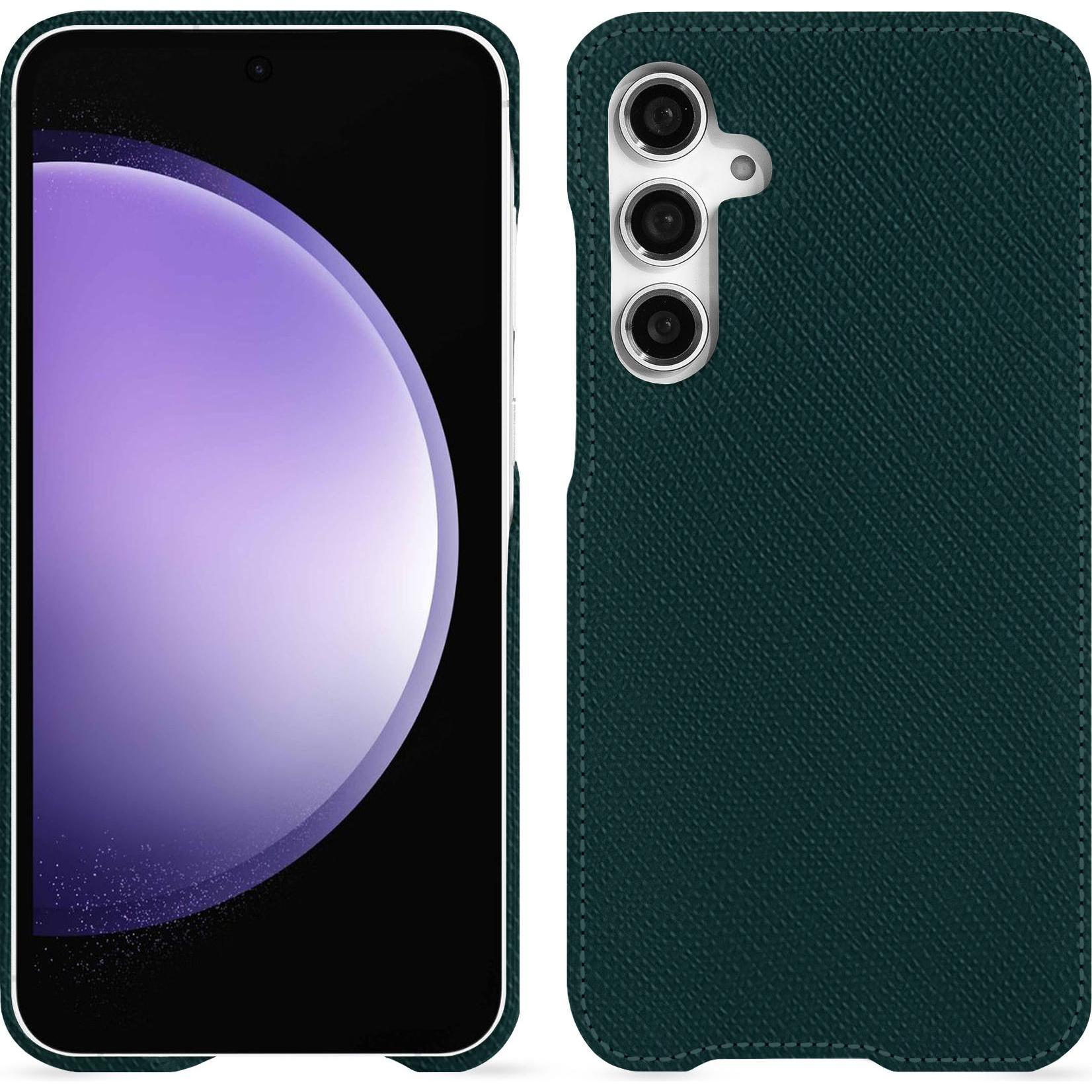 Noreve Lederschutzhülle (Samsung Galaxy S23 FE), Smartphone Hülle, Grün