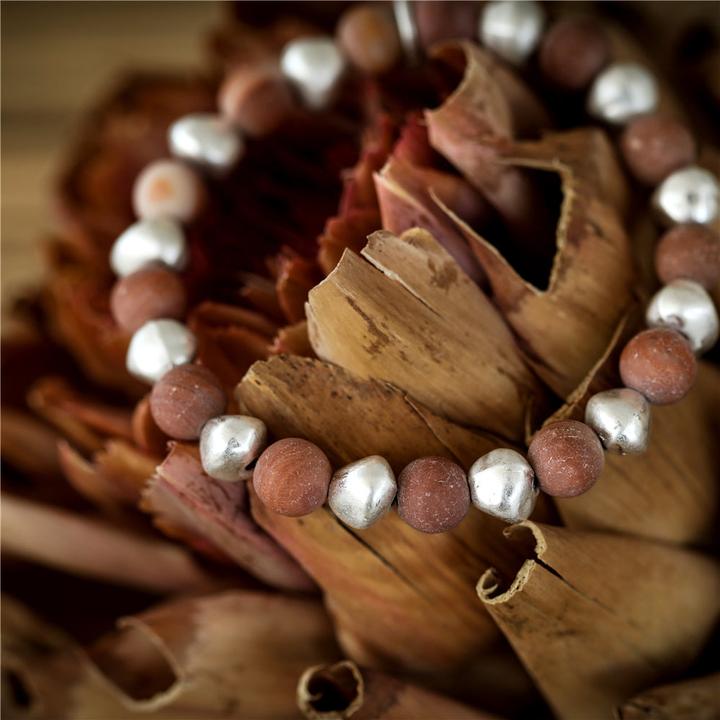 Actual product image Andreani Bracelet with real daisy jasper (19 cm)