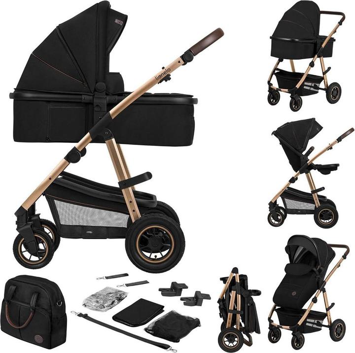 Image du produit Lionelo Poussette combinée Amber 2 en 1 Black Onyx