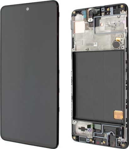 Actual product image Samsung LCD Display + Touch Unit A515 Galaxy A51 Black (Service Pack) (Display, Samsung Galaxy A51)