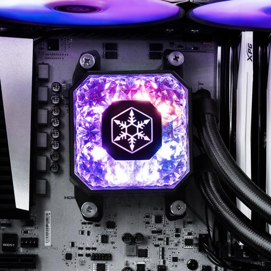 Actual product image Silverstone SST-IG280-ARGB Complete water cooling system