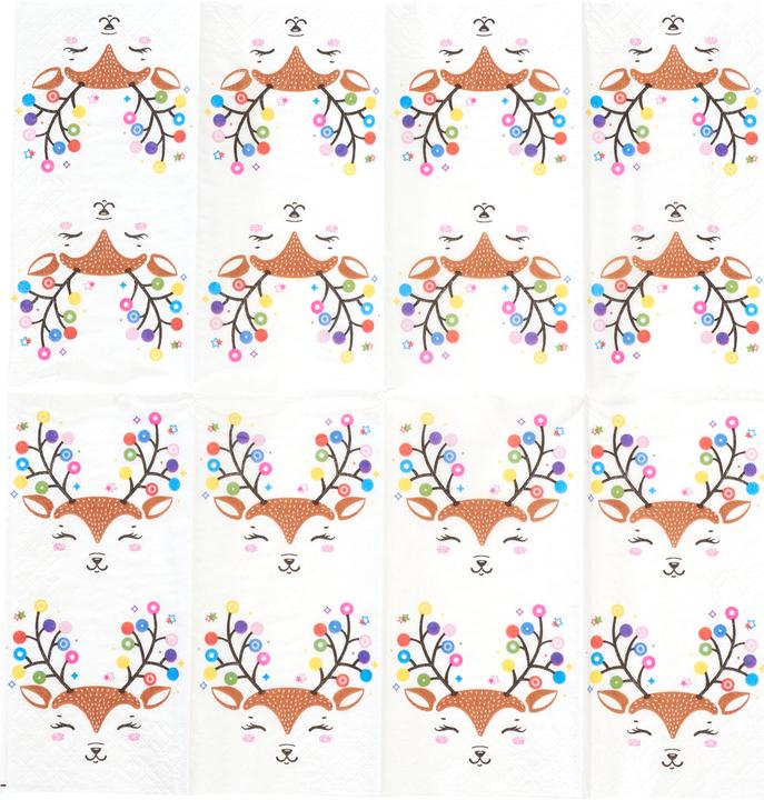 Actual product image Paper + Design Handkerchiefs Colourful Deer