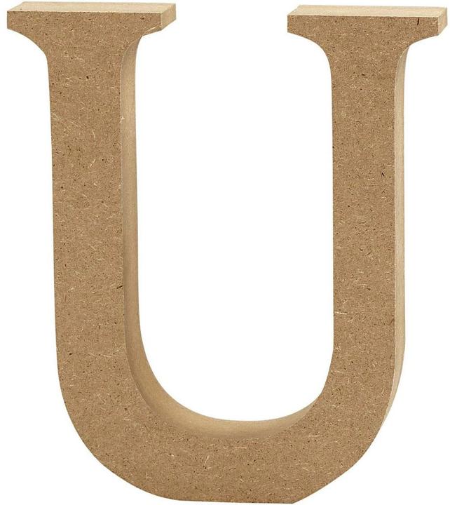 Actual product image Creativ Company Wooden letter U