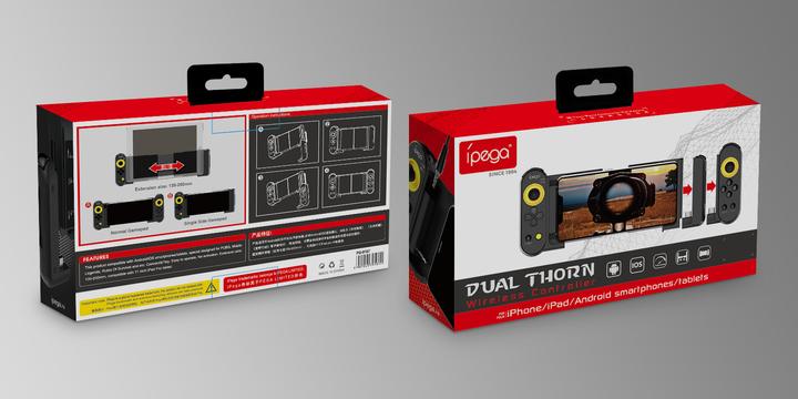 Produktbild iPega Double Spike PG-9167 Wireless Gaming Controller with smartphone holder (Switch, Android, iOS)