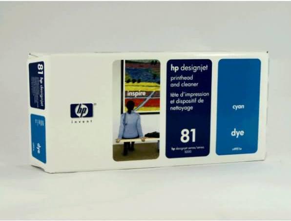 Actual product image HP 81 and cleaner (C)