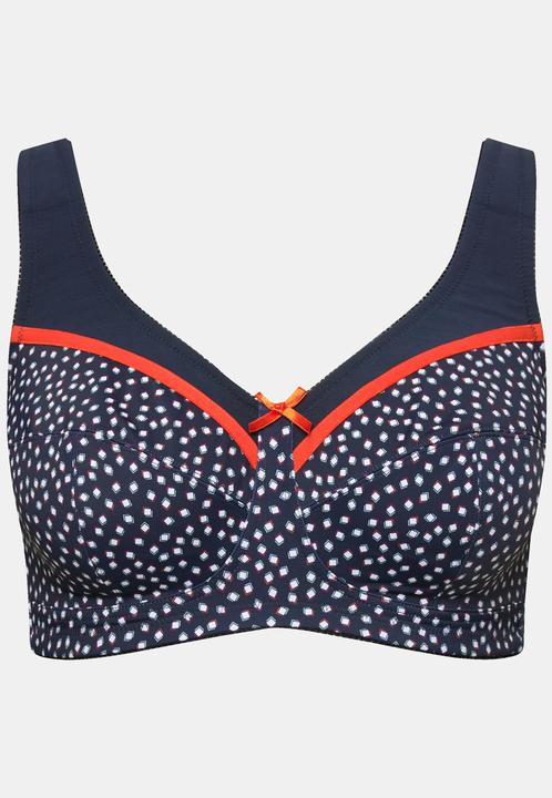 Actual product image Ulla Popken Retro Print Relief Bra (100 C)