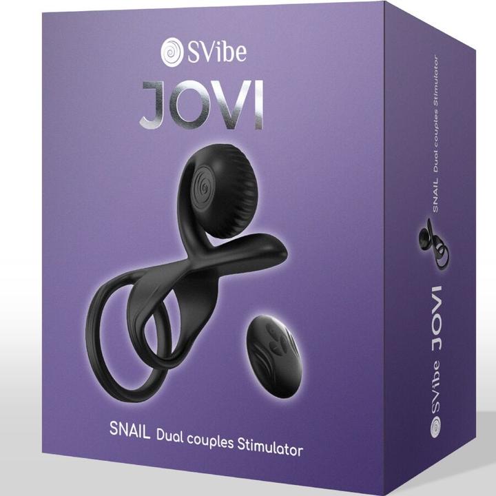 Actual product image Snail Vibe SVibe - Snail JOVI Couples Ring - Black (3.50 cm)