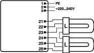 Produktbild Osram QTRONIC ECG 2X26-32/220-240 S