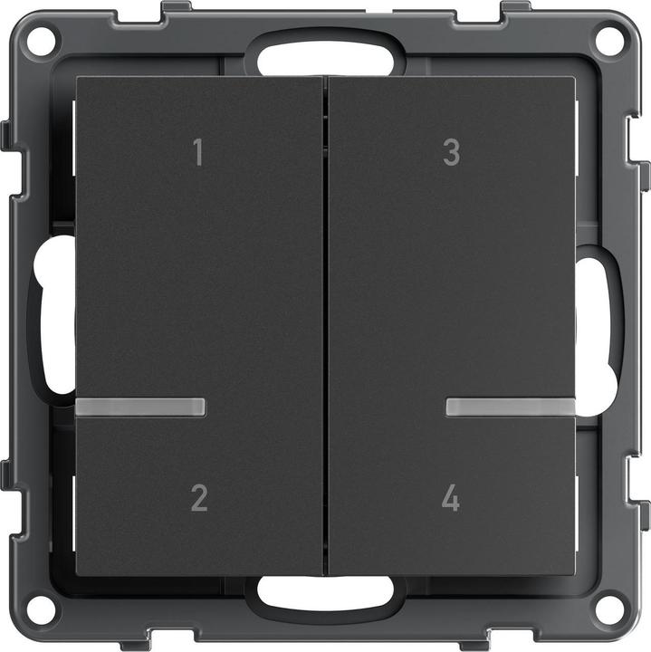 Produktbild Legrand Seano with Netatmo 765935 Szenentaster 4-fach Anthrazit