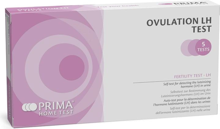 Actual product image Prima HOME TEST Ovulation LH Test