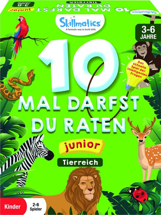 Productafbeelding Skillmatics 10 keer raden junior dieren, d (Duits, 2 - 6 Spelers)
