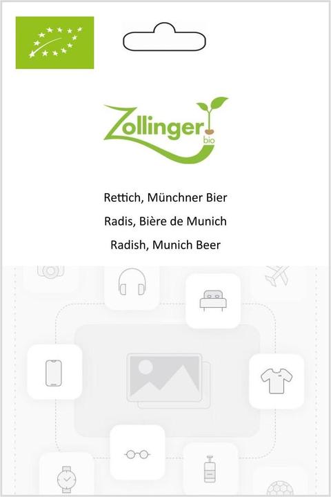 Image du produit Zollinger Bio Radis, bière de Munich (Germes)