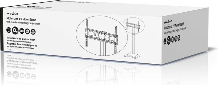 Actual product image Nedis Motorised TV stand / 37-75 / Maximum supported screen weight: 50 kg / Stand / H (75", 50 kg)
