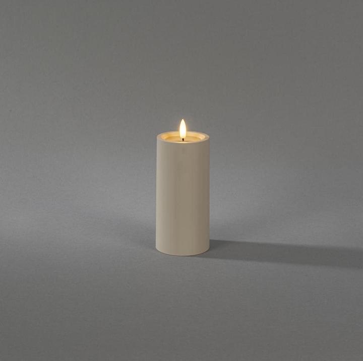 Produktbild LED Kunststoffkerze sand 1875-970 Aussen 1875-970 6h Timer D7 H15cm 2xAA (1 x)