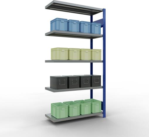 Actual product image Schulte Lagertechnik MULTIplus250 boltless add-on bay system with length bolts