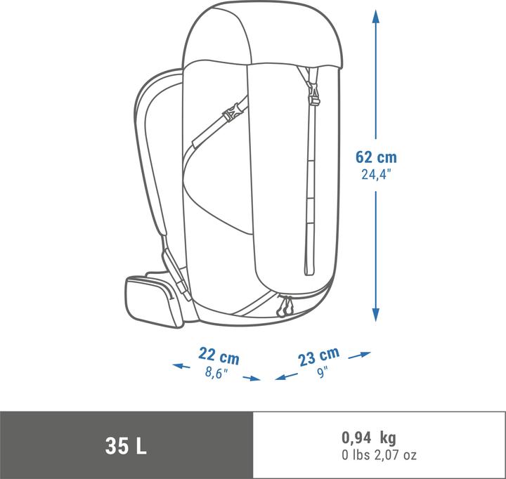 Actual product image Quechua 331005 (35 l)