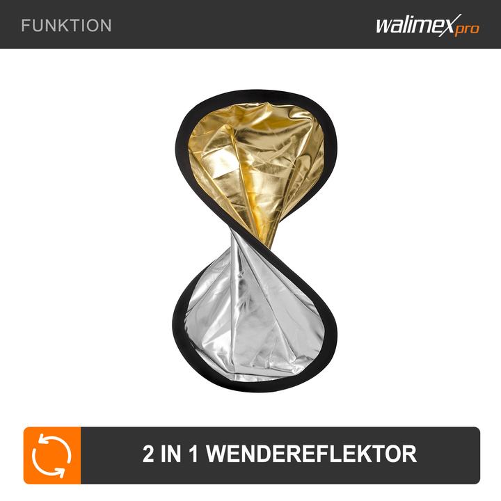 Actual product image Walimex Folding reflector Ø56cm (Folding reflector, 56 cm)