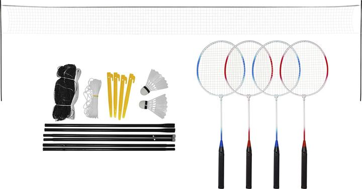 Image du produit Play it Set de badminton Play&gtit® Avec filet, volant et raquettes pour 4 joueurs