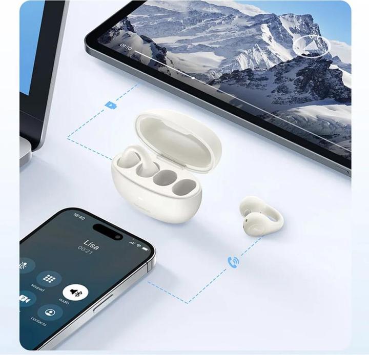 Image du produit Baseus AirGo AS01, Blanc (Sans fil)