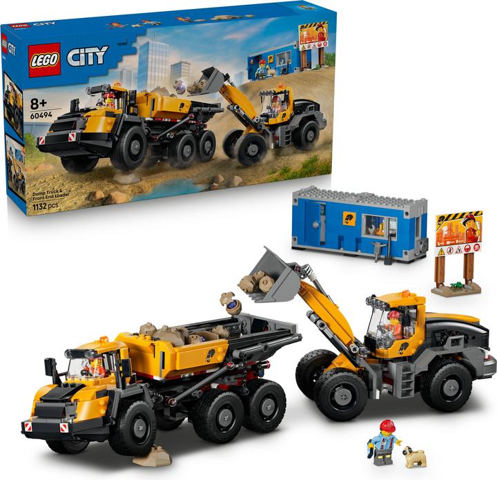 Image du produit LEGO Camions à benne et chargeuses à godet (60494, LEGO City)