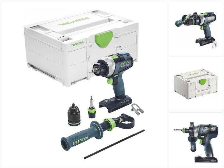 Actual product image Festool Cordless drill driver QUADRIVE TDC 18/4 I-Basic (Rechargeable battery operated)
