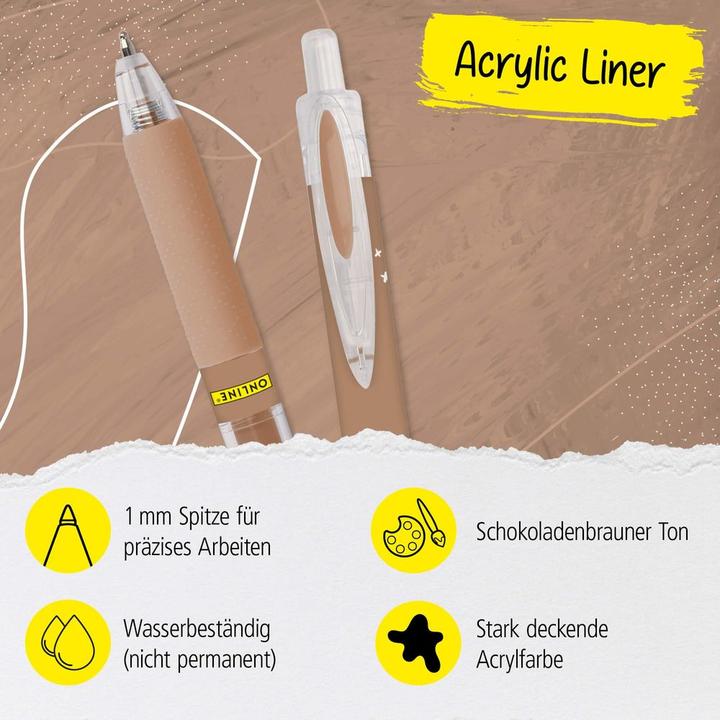 Image du produit Online Acryl Liner 18629/6 brown (Marron, 6x)