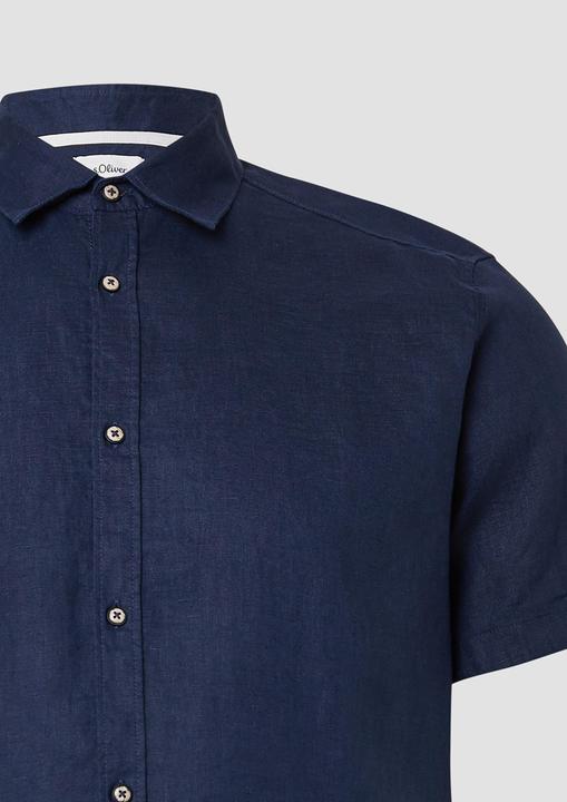 Immagine prodotto S.Oliver Hemd Regular Fit: Leichtes Kurzarmhemd aus 100% Leinen (XXL)