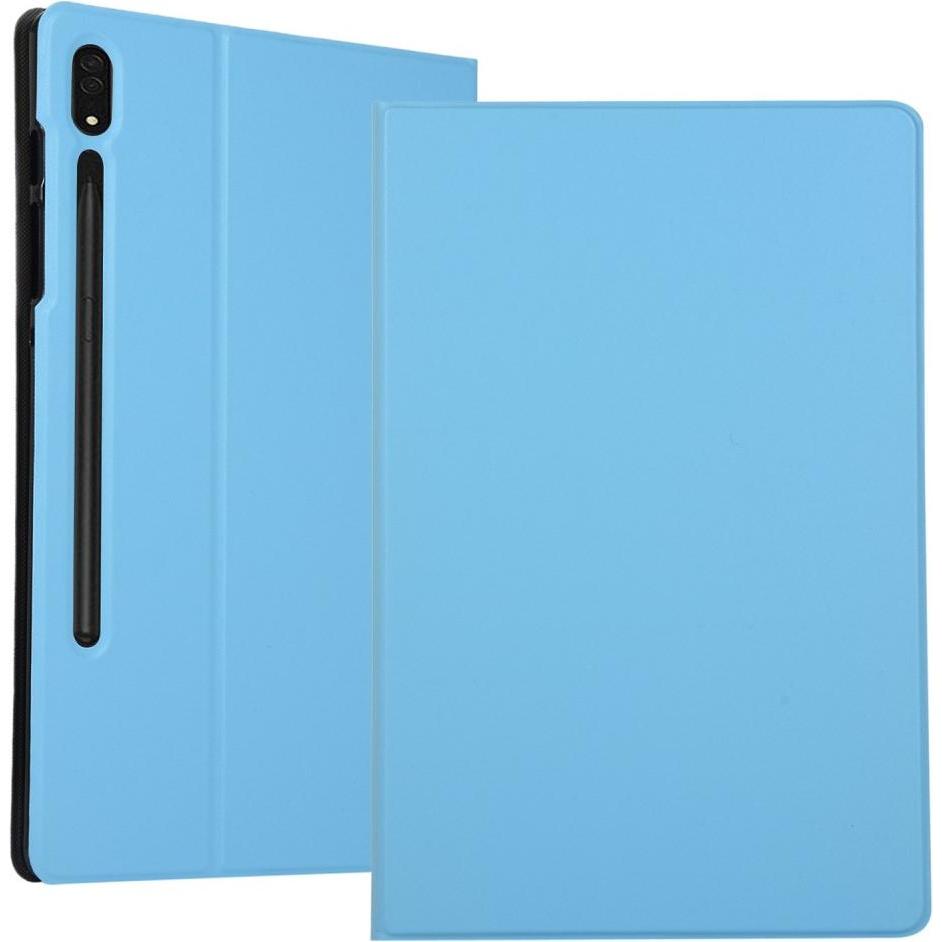 Cover-Discount Galaxy Tab S8 Ultra - Tri-fold Smart Case hellblau (Galaxy Tab S8 Ultra), Tablet Hülle, Blau